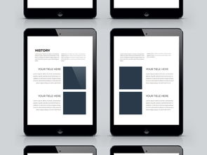 简约大气，引领未来 蓝色科技公司软件开发宣传册模板